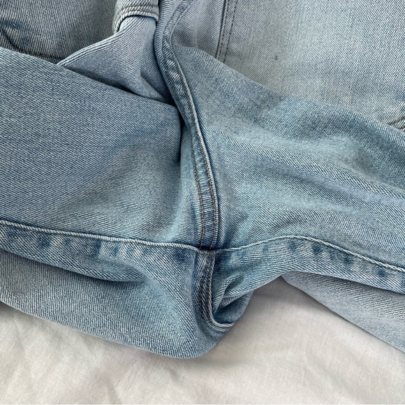 Good American Size 12/31 Classic Faded Natural Frayed Hem jeans ankle - Picture 6 of 9